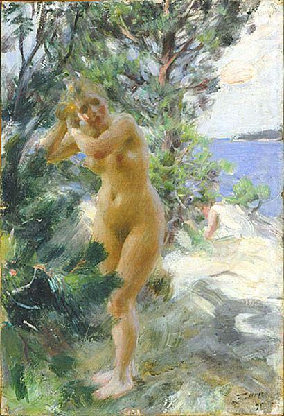 Anders Zorn After the Bath, china oil painting image